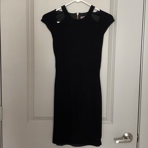 Helmut Lang Shoulder Cut Out Mini Dress